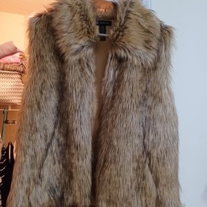 Faux fur vest